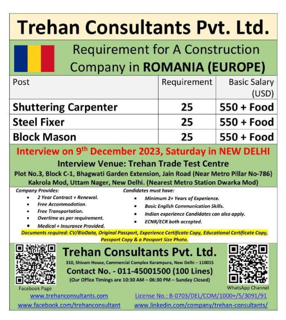 Job vacancies in Romania for foreigners